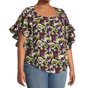 Women’s Plus Size Peasant Top